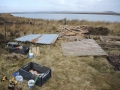 Small hut being built