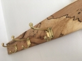 Spalted beech coat hanger