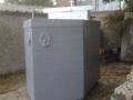 Ship shaped wheelie bin shelter